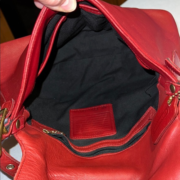 COACH Red Leather Shoulder Bag - Picture 6 of 16